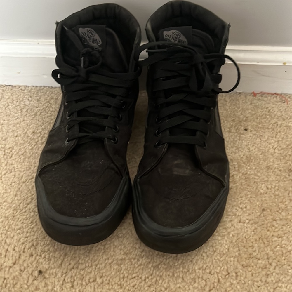 Black high top vans